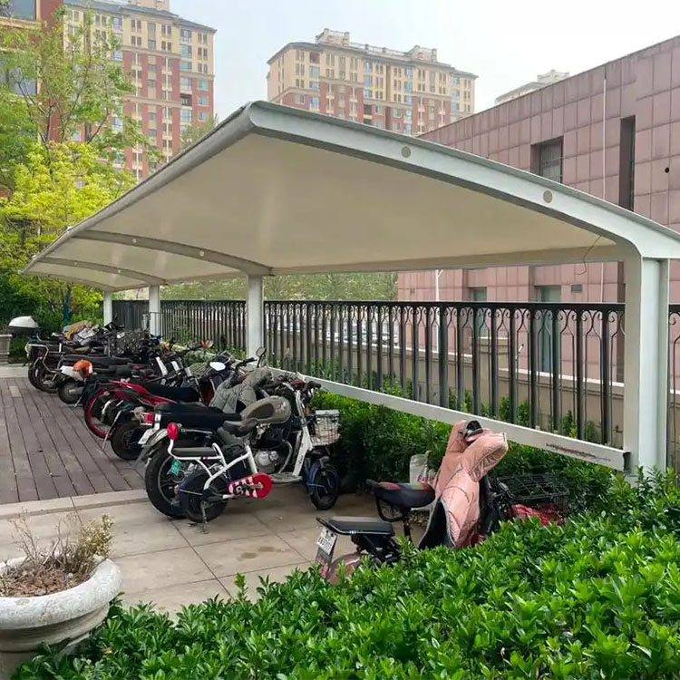 阿坝县膜结构电动车棚